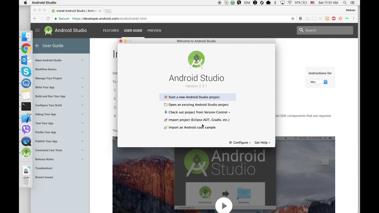 open android emulator command line mac